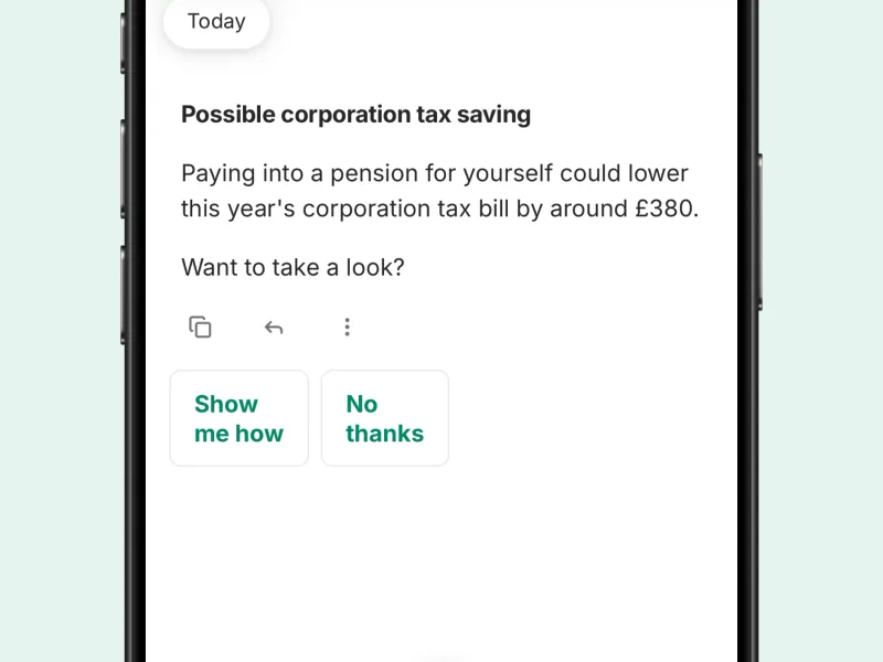 ANNA flagging a possible Corporation Tax saving: paying into a pension could lower this year’s bill by around £380